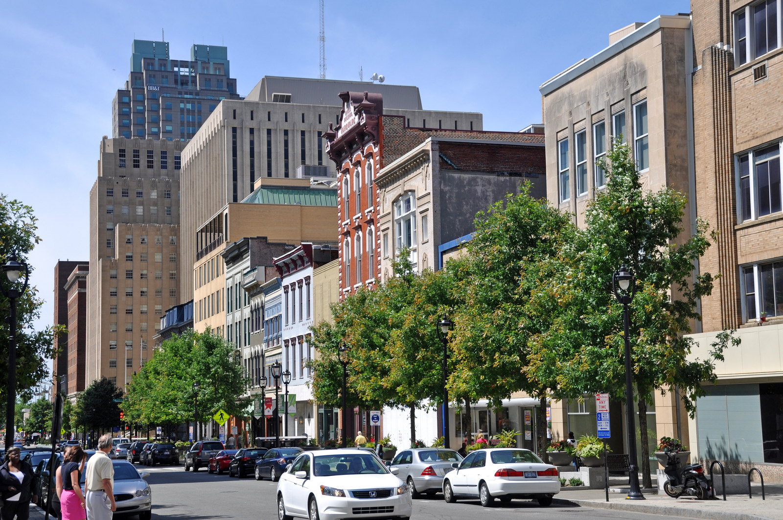 Fayetteville Street in downtown Raleigh North Carolina
