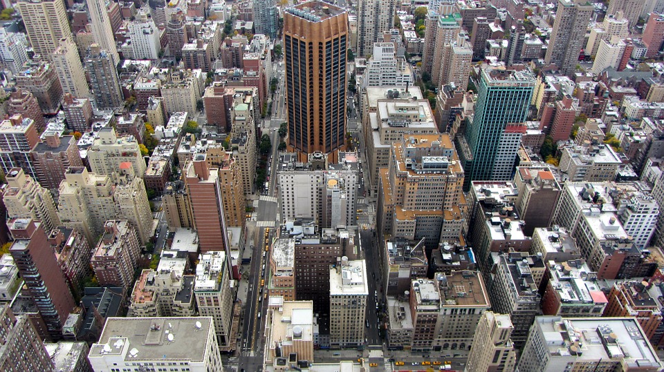 Aerial view of Manhattan