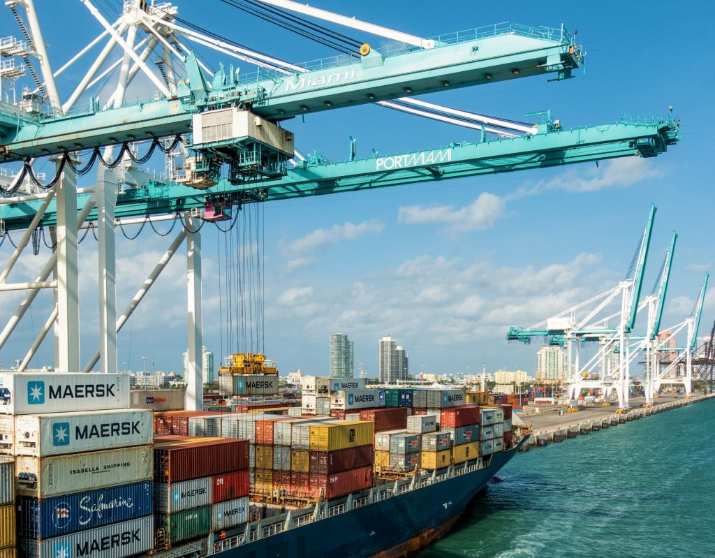EXIM Shipping Containers Miami Port