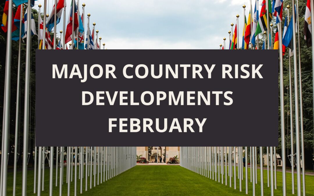 Major Country Risk Developments February